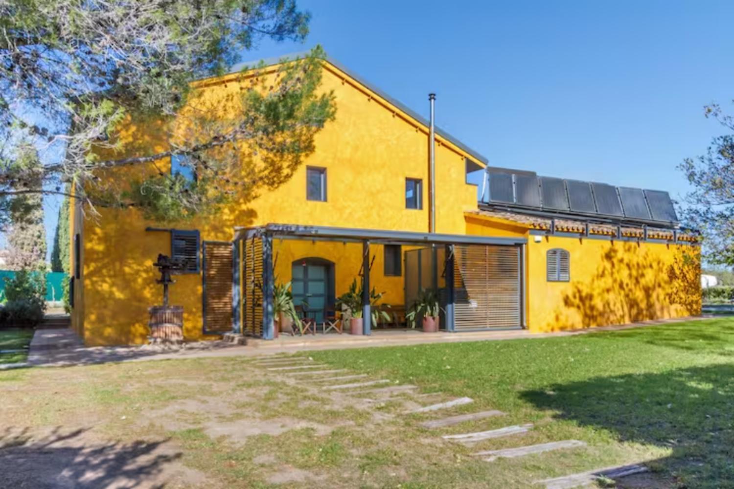 San Martín Sarroca Masia Cal Sisplau, Con Piscina Y Rodeada De Vinedos A 10 Minutos De Vilafranca Del Penedes, Barcelona ,Cataluna מראה חיצוני תמונה